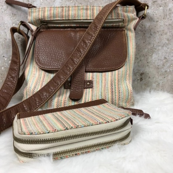 pistil Handbags - Boho Crossbody Messenger Bag & Wallet